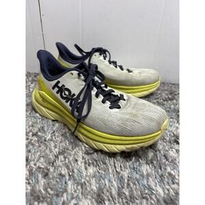 Hoka One One Shoes Womens 8 B Mach 4 Running Shoes Yellow Gray Comfort Walking